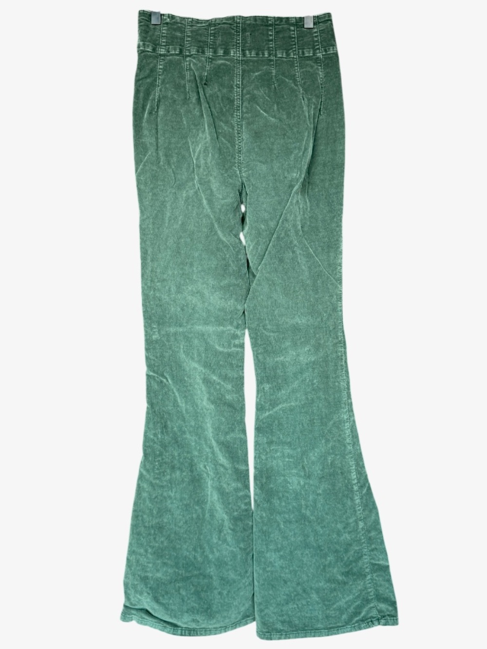 Free People We The Free Jayde Cord Green Flare Pants Sz 28 - Picture 6 of 10